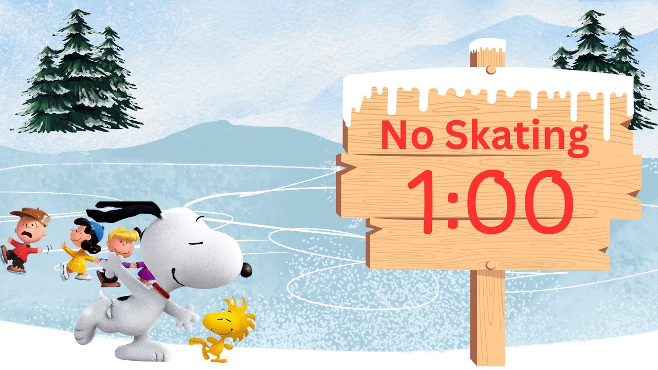 1 Minute Countdown Timer Snoopy Theme with Sound
