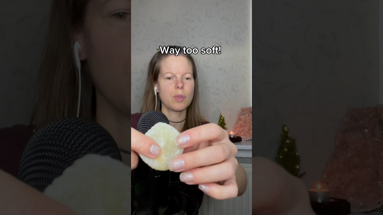 ASMR Trying Cantaloupe Mochi #mochi #asmrreview #asmrshorts