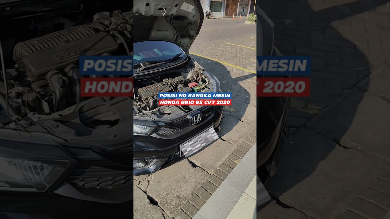 POSISI NO RANGKA MESIN BRIO RS 2020 #brio #nomormesin #nomorrangka #automobile #honda #mobilbekas