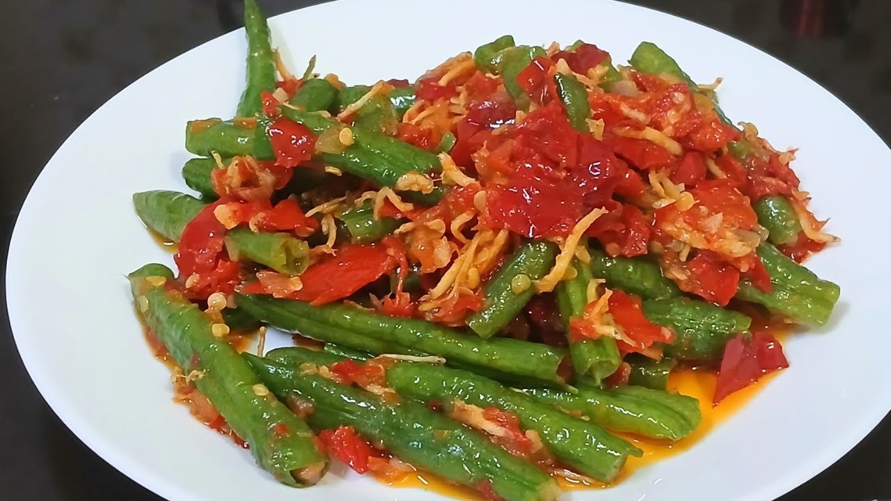 kacang panjang ga cuma disayur || sambal kacang panjang teri gurih banget