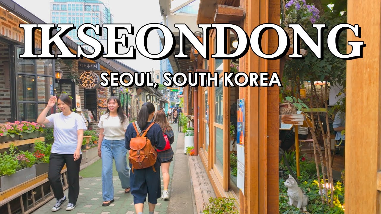 Ikseon-Dong Alley Way Tour | Seoul, Korea | 4K HDR City Ambience Sounds