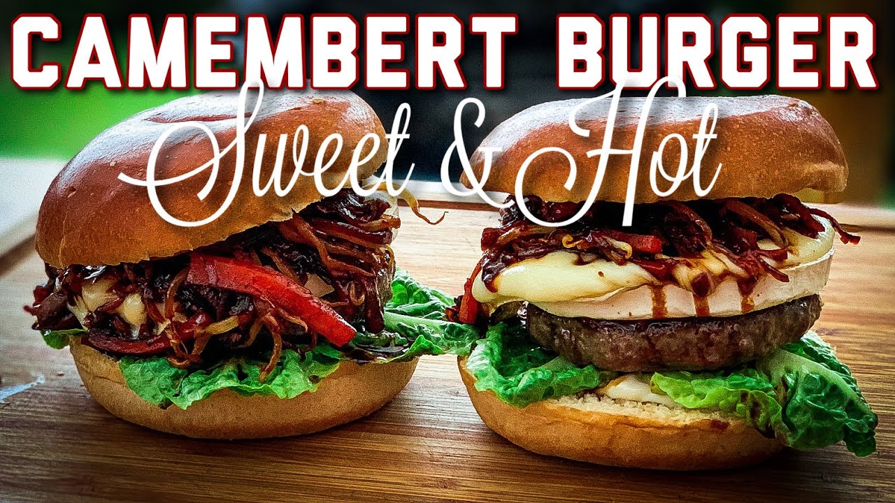 Sweet Hot Camembert Burger - Eine Mega kombination mit Camembert und asiatischem Gemüse 😋