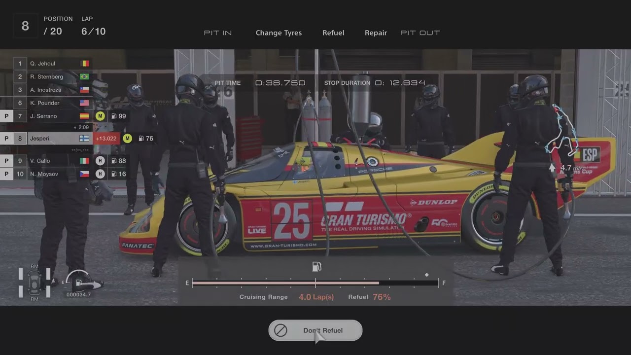Gran Turismo 7 Hard cockpit race with 962 c