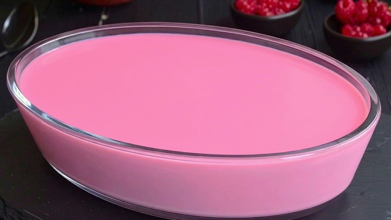 Just Mix Gelatin and Hot Milk! The Easiest and Most Delicious Dessert!