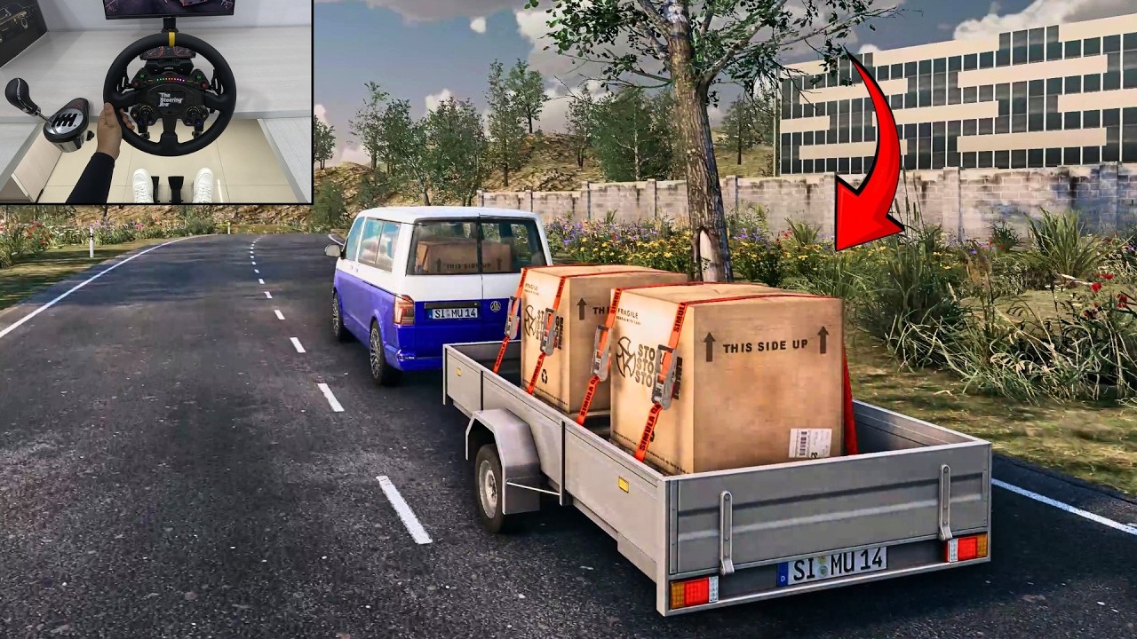 Truck & Logistics Simulator - Delivering Goods | Steering Wheel Gameplay