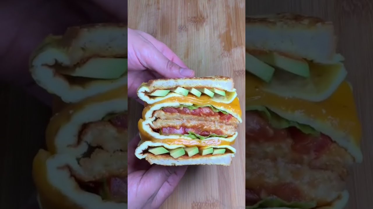 Chef's genius breakfast sandwich FOLDING HACK and all you need is a pan!
