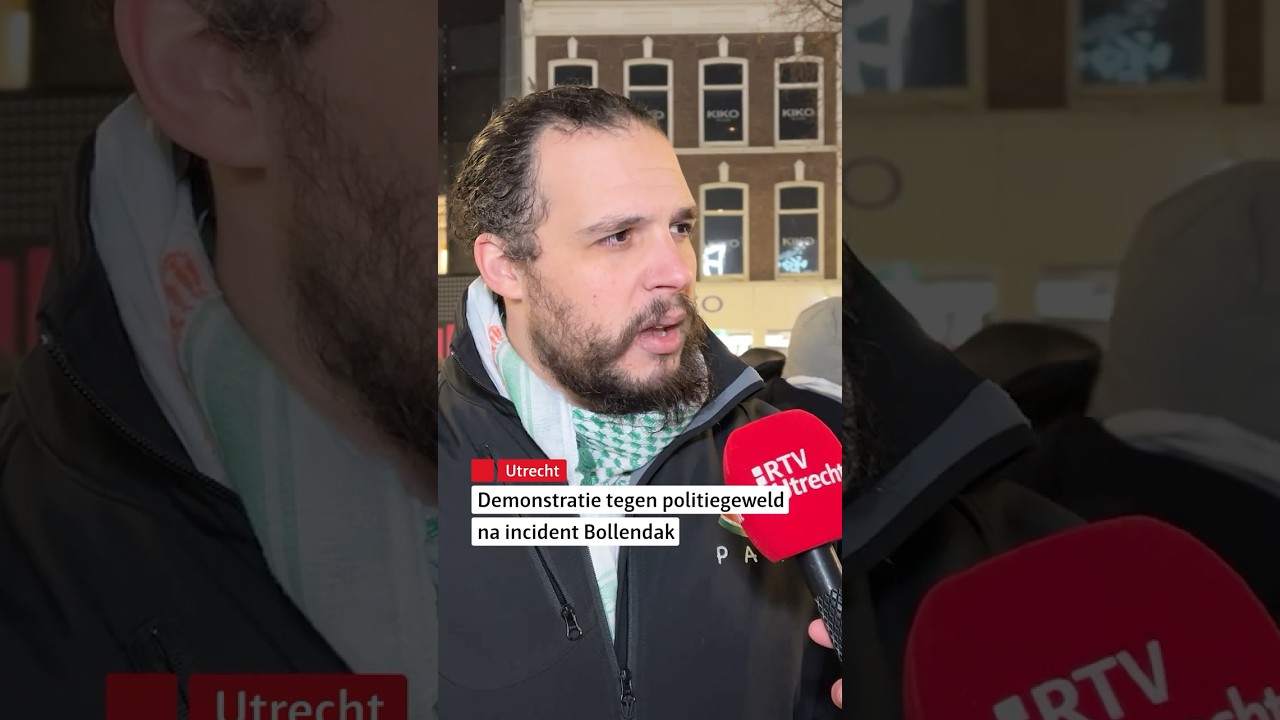 🚨 Demonstratie tegen politiegeweld #rtvutrecht #utrecht #politie