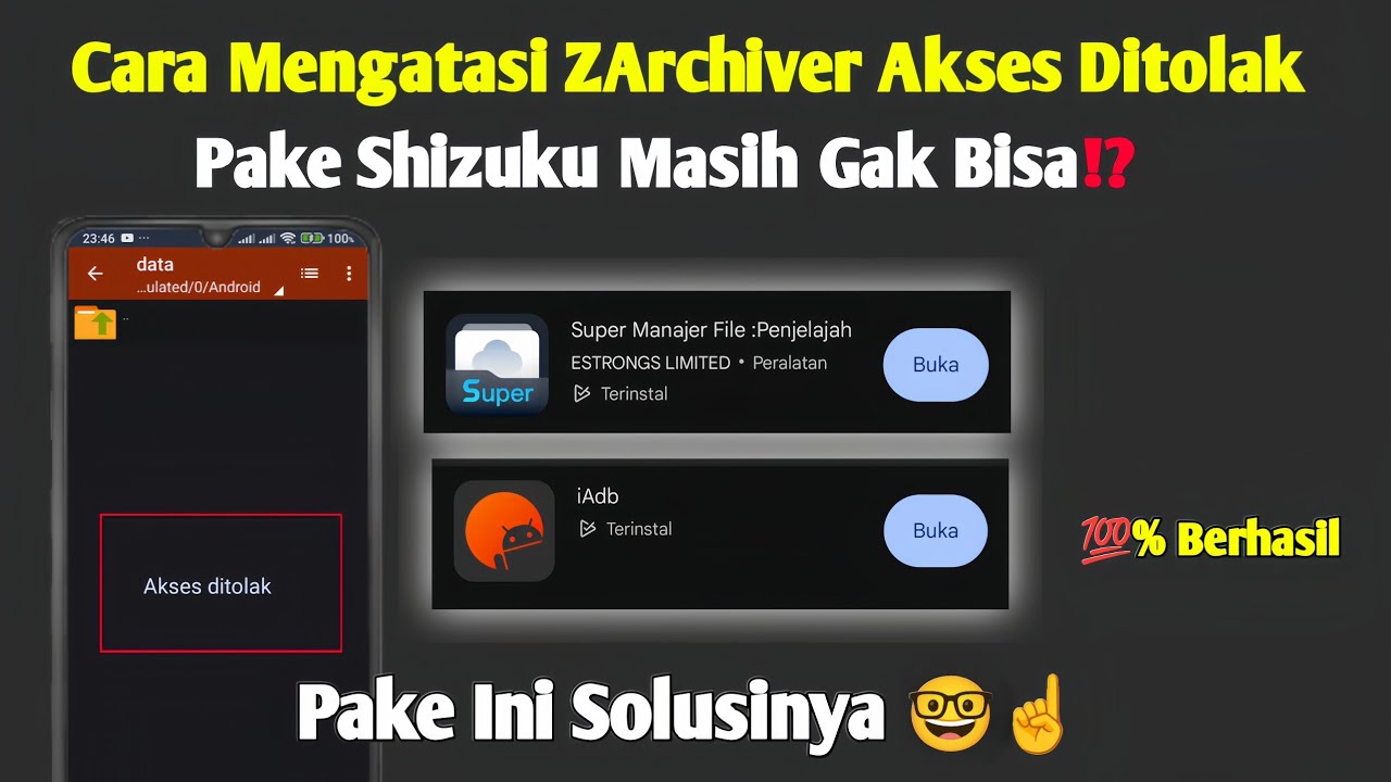 Cara Mengatasi ZArchiver Akses Ditolak Terbaru 2025 | 100% Work di Android