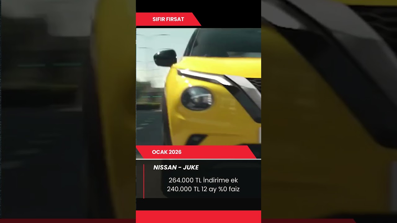 🔥 Nissan Juke Ocak 2026 Fiyatı Açıklandı! Şehir Crossover’ında Yeni Yıl Sürprizi 🚗