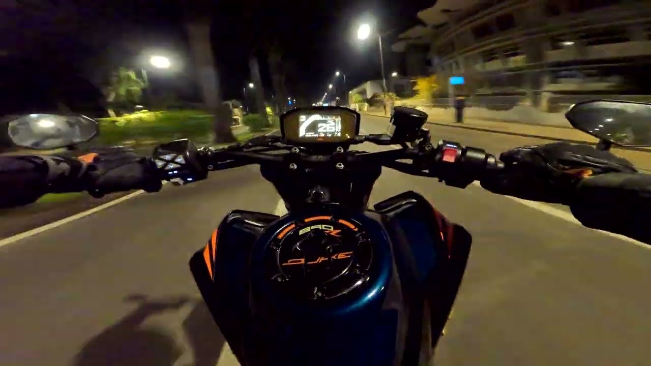 5 AM Casablanca Night Ride x KTM 890 DUKE R AKRAPOVIC 4K