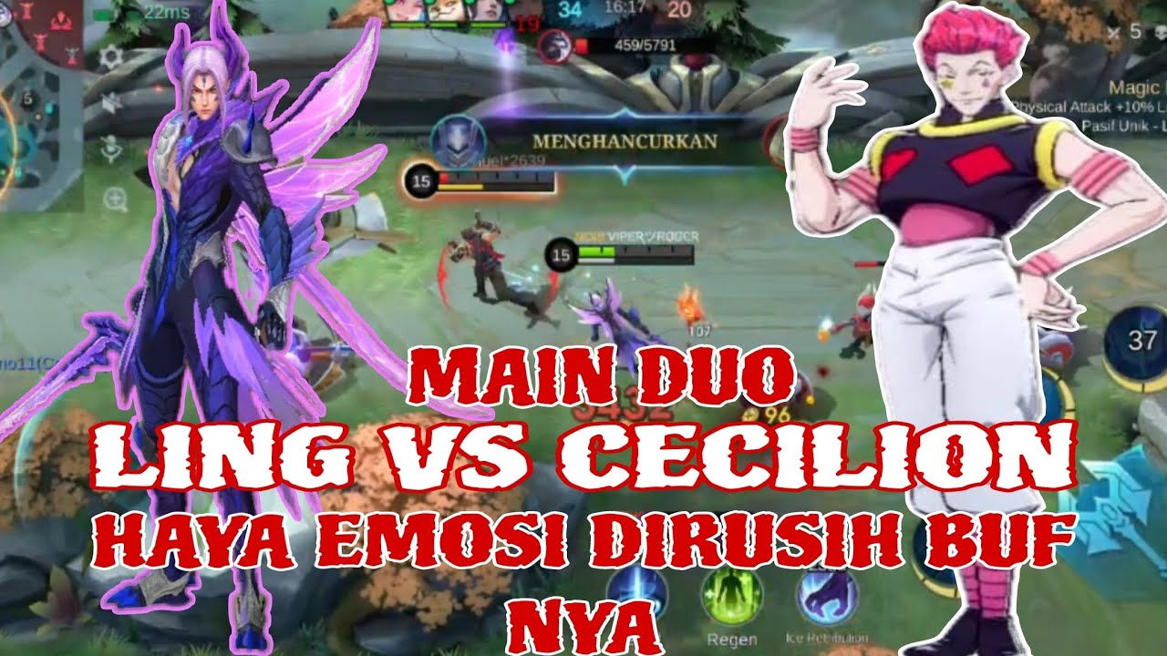 Duo Ling vs cecilion bikin haya emosi dirusuh bufnya