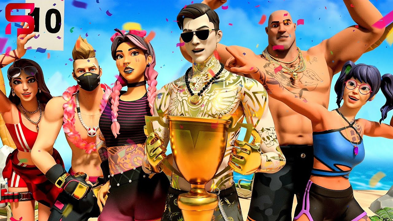 BEACH JULES vs MIDSUMMER MIDAS - SUMMER BODY COMPETITION.... ( Fortnite  )