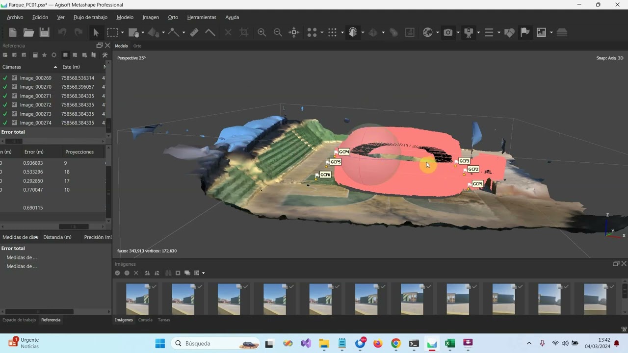 PhotoLogger TopView y AgiSoft