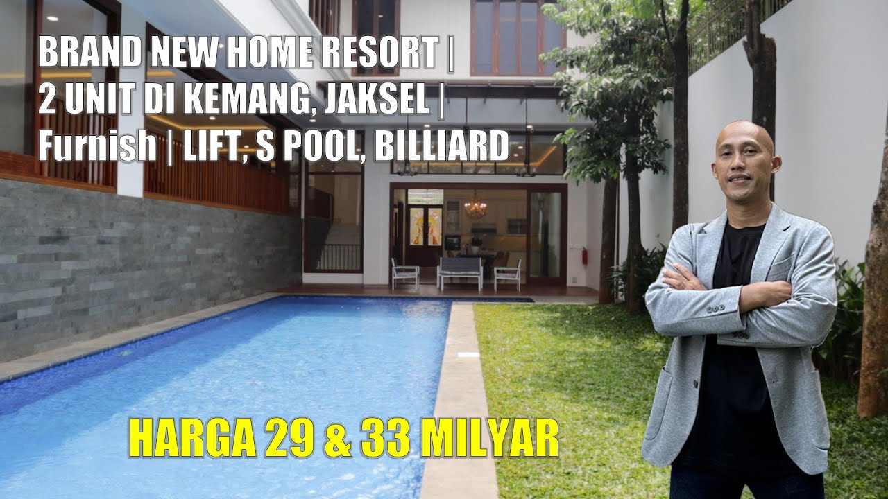 BRAND NEW HOME RESORT | 2 UNIT DI KEMANG, JAKSEL | Furnish | LIFT, S POOL, BILLIARD