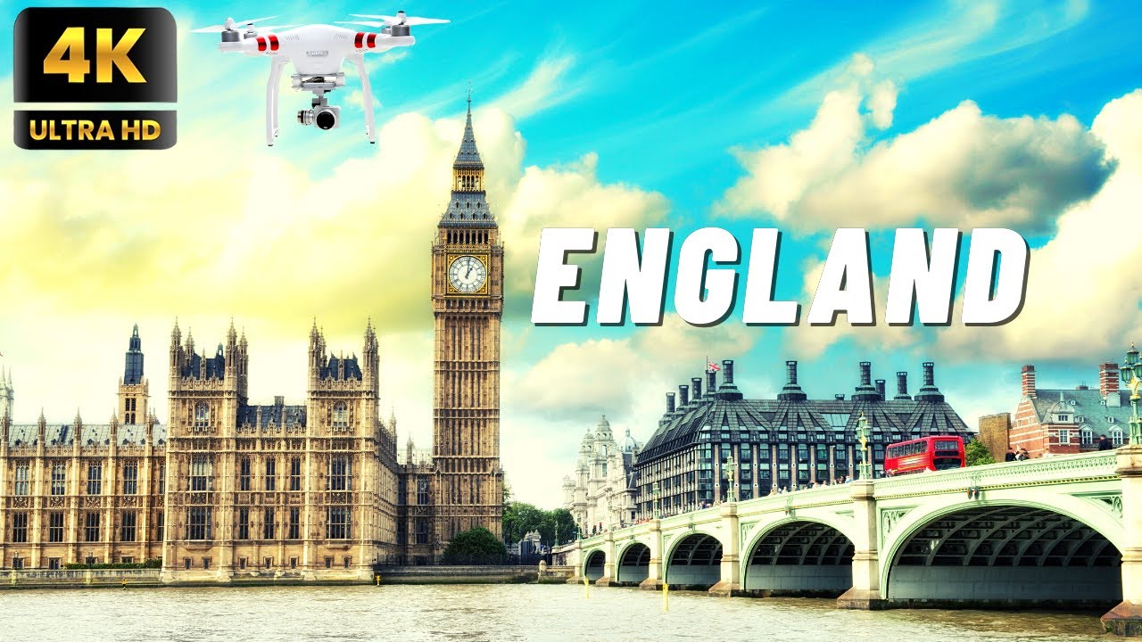 England In 4K 🏴󠁧󠁢󠁥󠁮󠁧󠁿 | Beautiful Drone Video | Relaxing Music