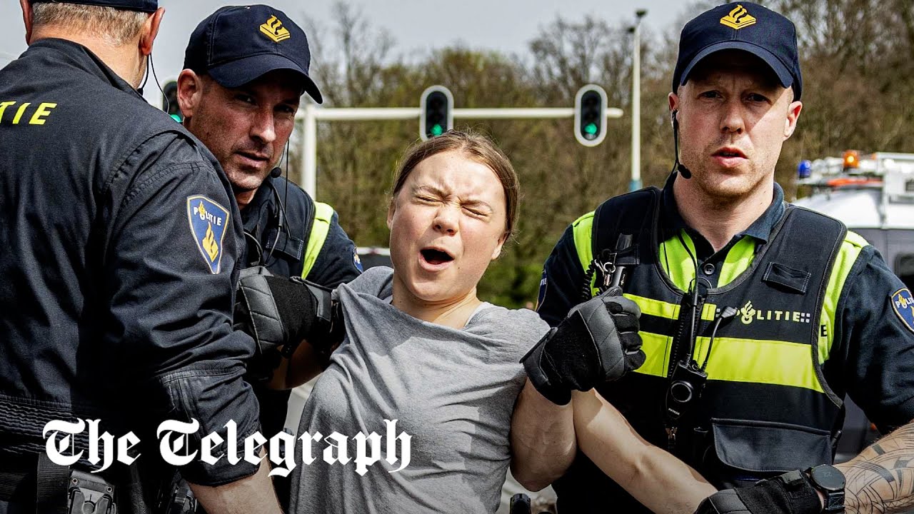 Police detain Greta Thunberg at climate demonstration in Netherlands