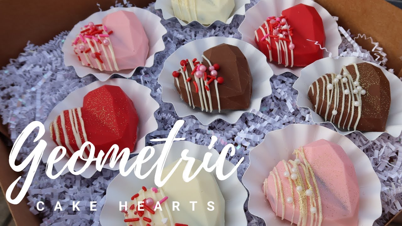 How To Make Geometric Cake Hearts With Brittany Pino