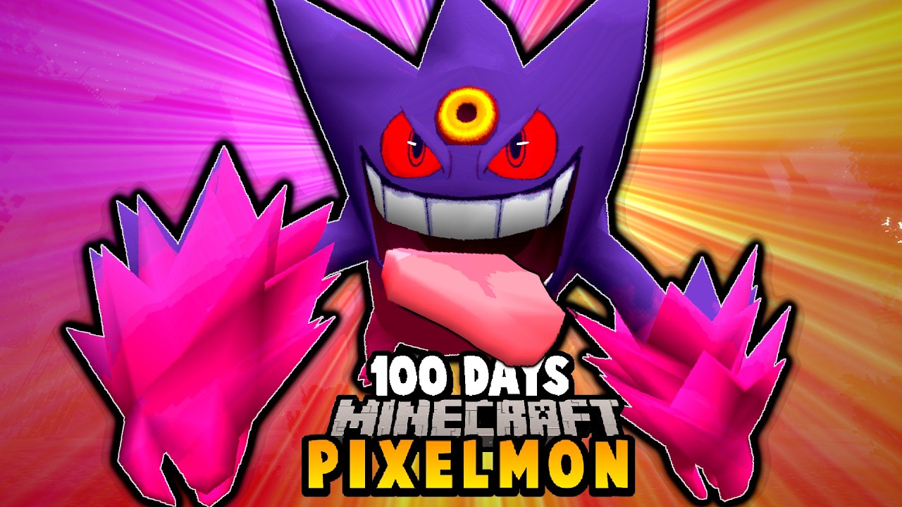 We Spent 100 Days in a Haunted Mansion with Ghost-Type Only Pixelmon
