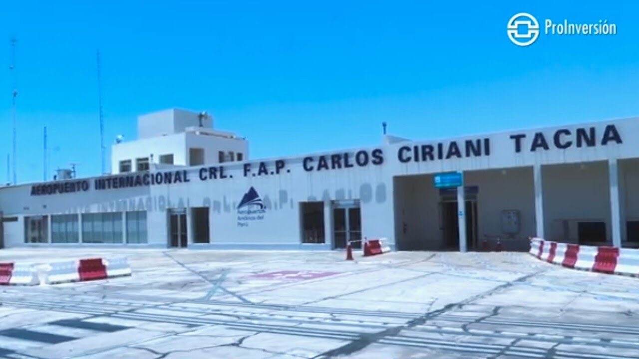 Aeropuerto Coronel FAP Carlos Ciriani  - Rutas Región Tacna