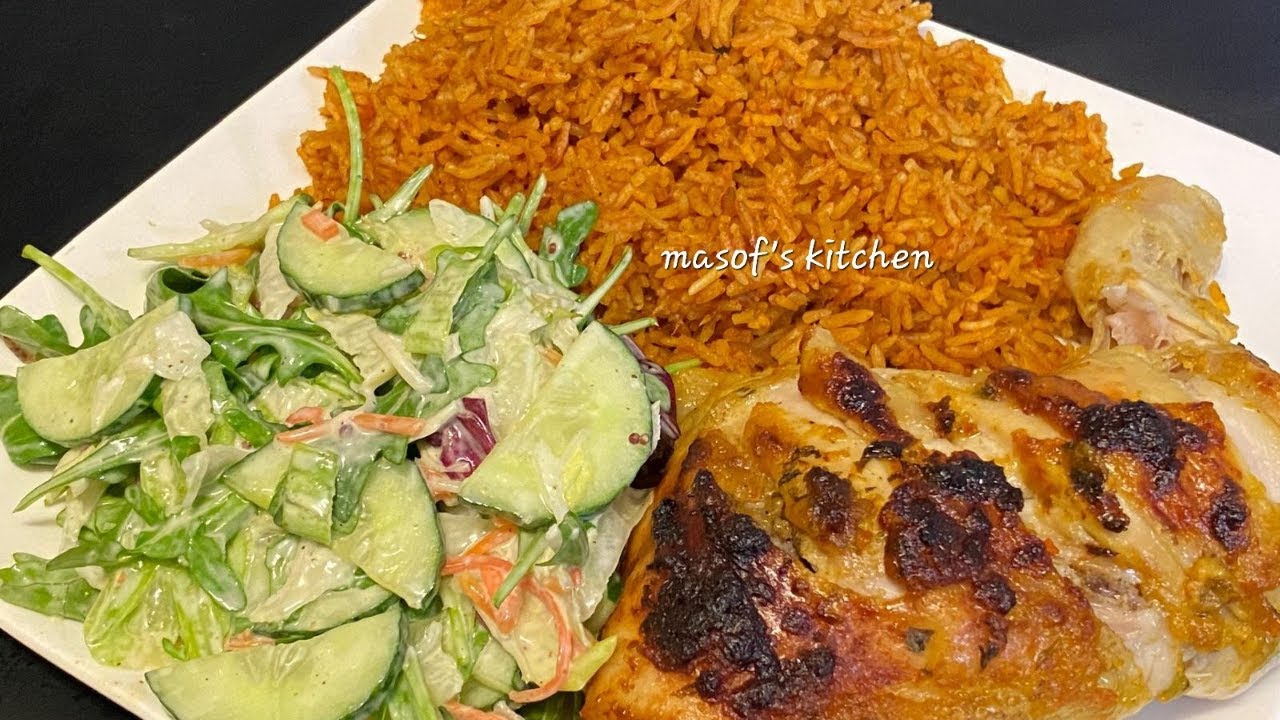 Oven Baked Jollof Rice// Easy jollof Rice Recipe//@MasofsKitchen