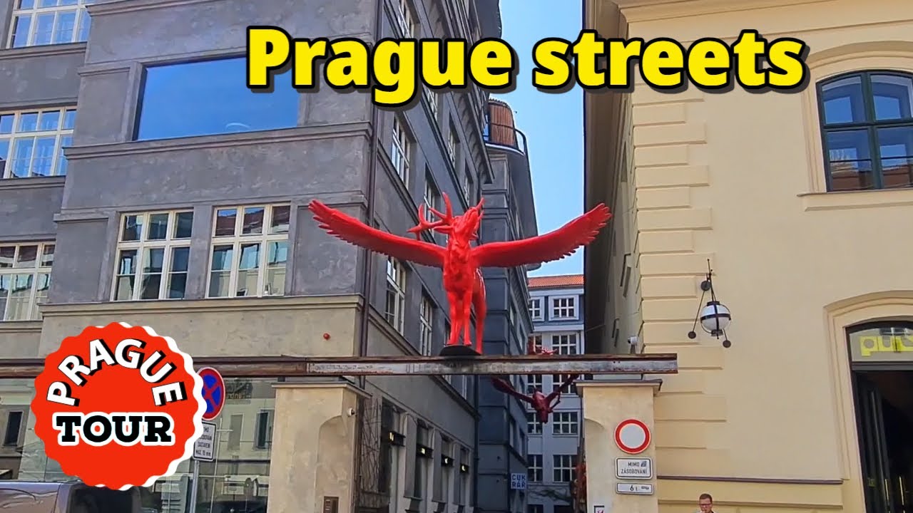 N&aacute;měst&iacute; Republiky. Walking tour of #Prague4K, Czech Republic.