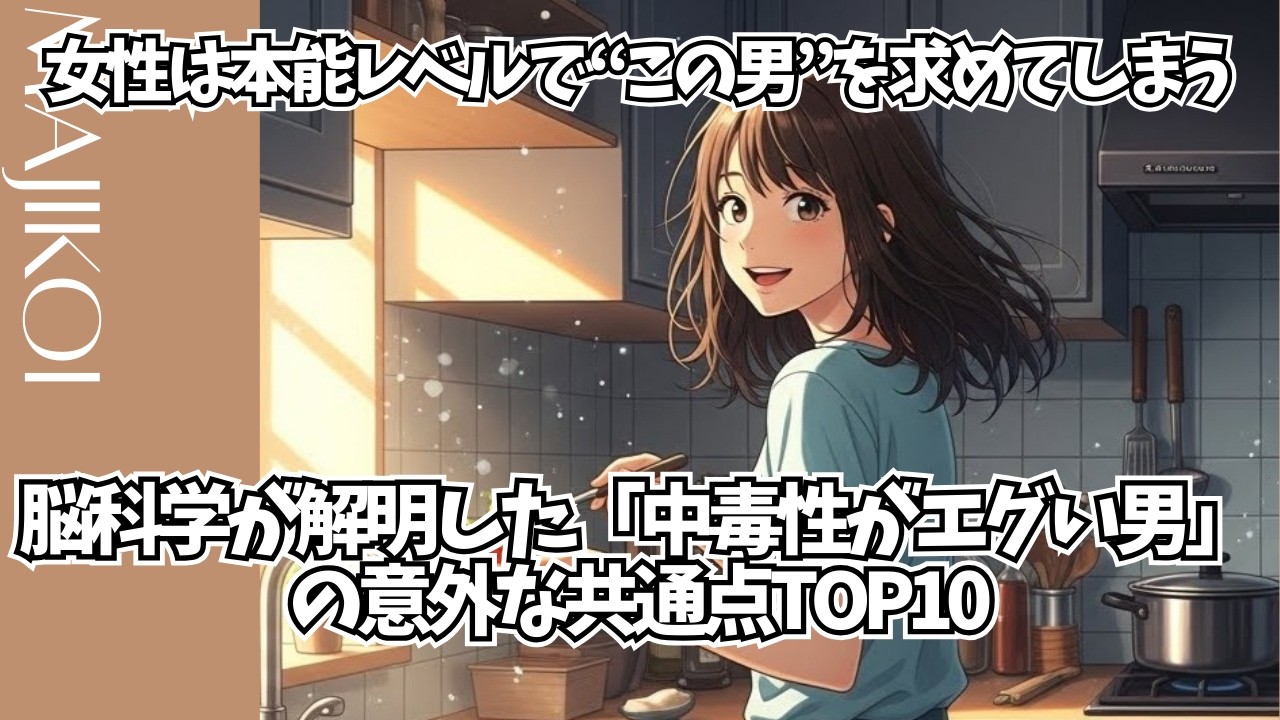 🚨脳がハックされる🚨 一度ハマると抜け出せない「中毒性がエグい男」の共通点 TOP10