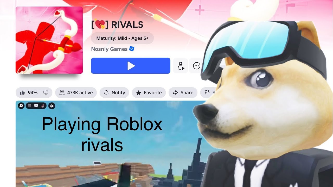 PLAYING ROBLOX RIVALS