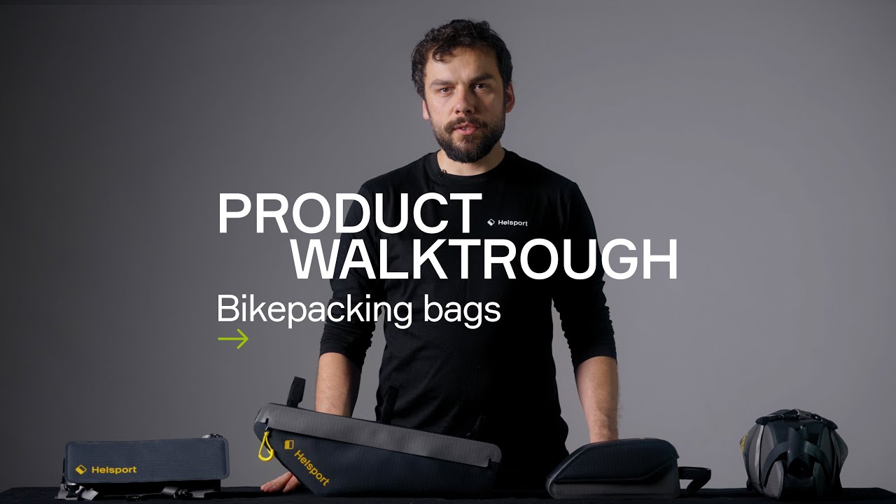 Product walkthrough of Helsport Gravel Bikepacking Bags