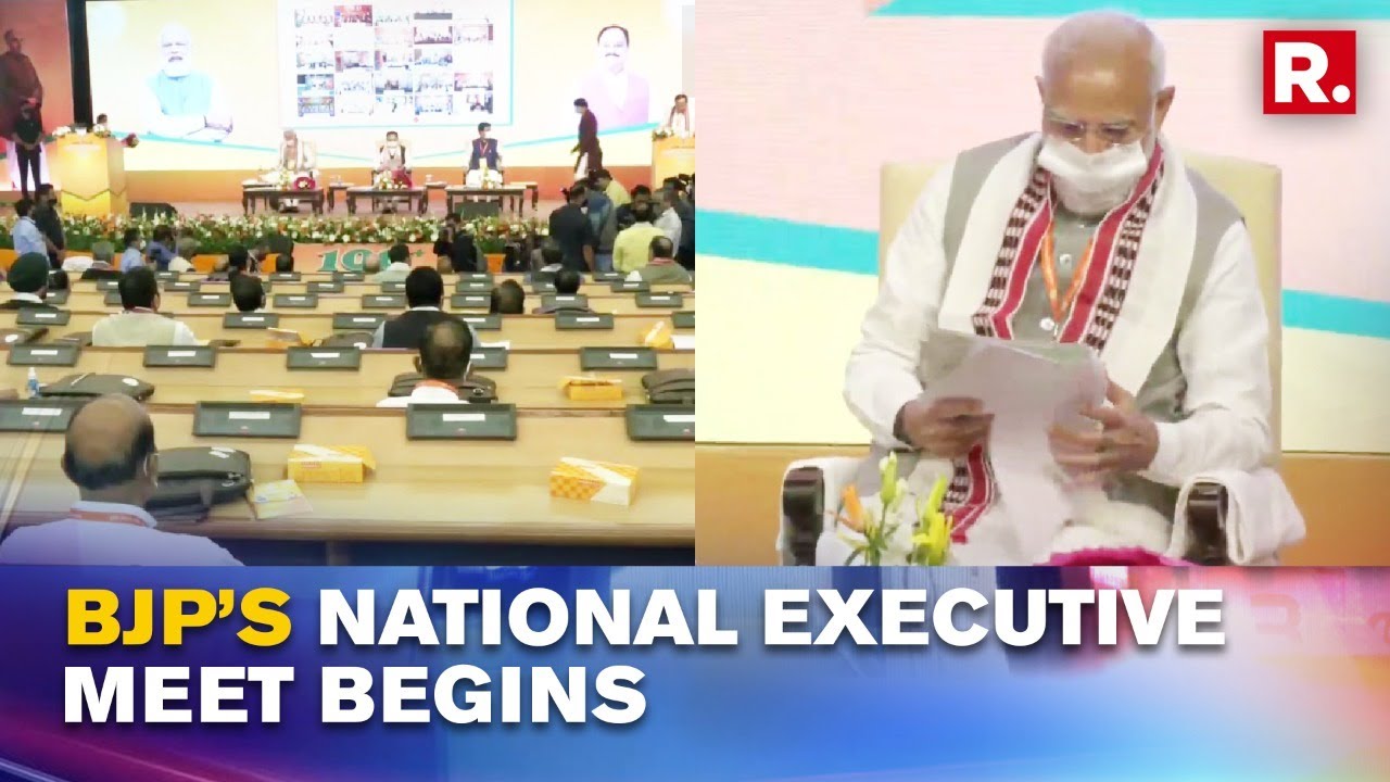 PM Modi, Amit Shah And Senior Leaders Attend BJP National Executive Committee Meeting In Delhi