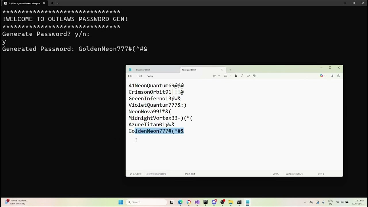 Random Password Generator c++