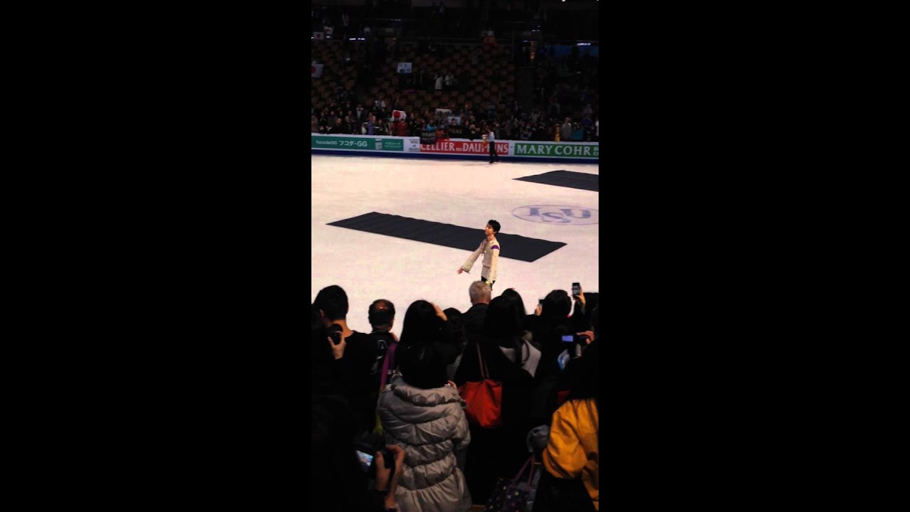 Yuzuru Hanyu being dorky as usual Worlds 2016
