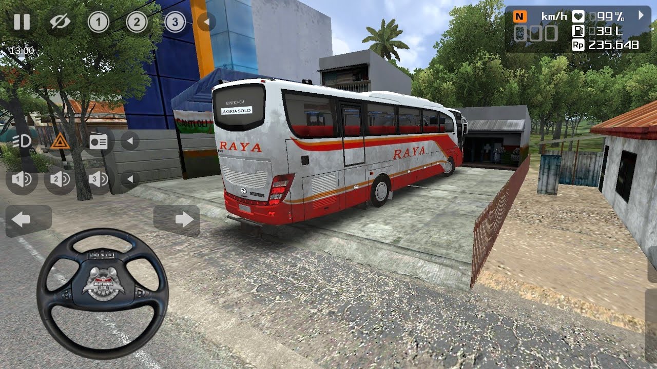 BUS RAYA MELEWATI HUTAN KALIMANTAN | BUS SIMULATOR INDONESIA - BUSSID