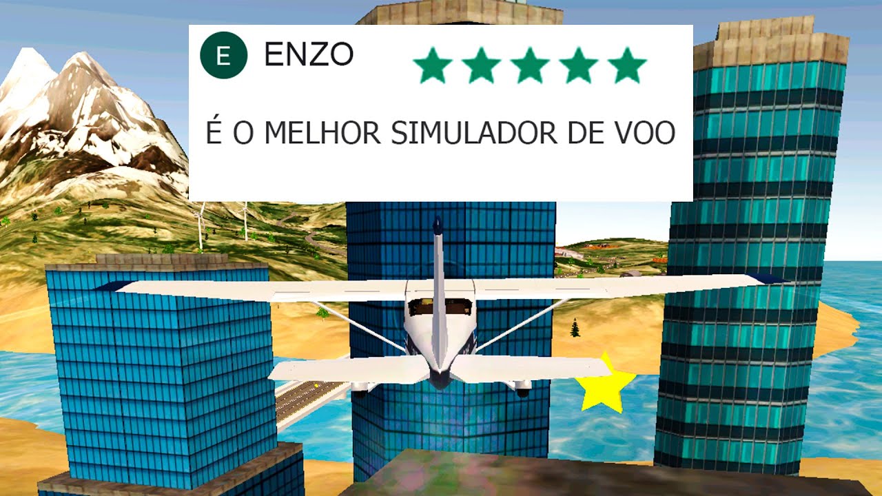 Esse simulador de voo pra celular é uma enganação