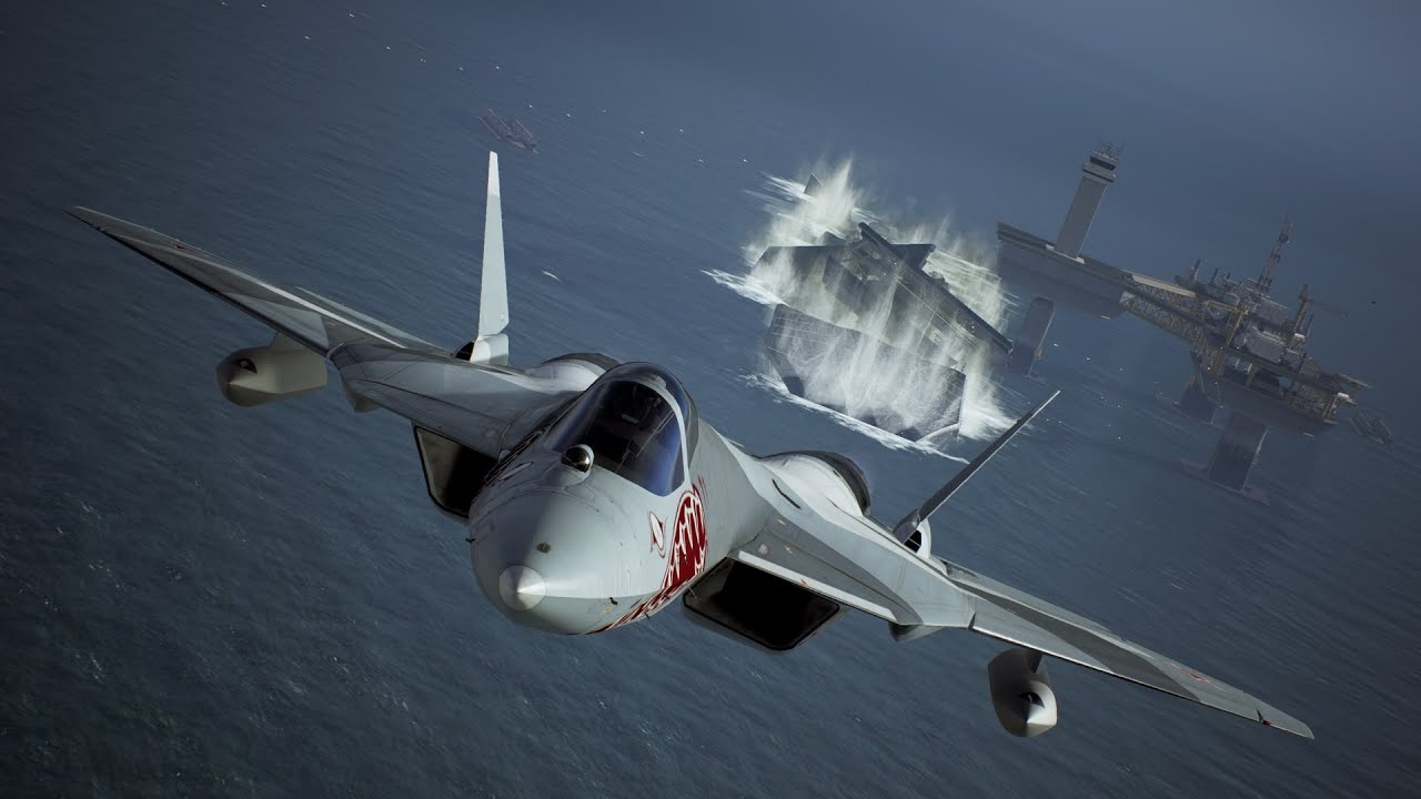 Fleet Destruction 102,050 Points (Su-57 Felon, Ace Difficulty) | Ace Combat 7