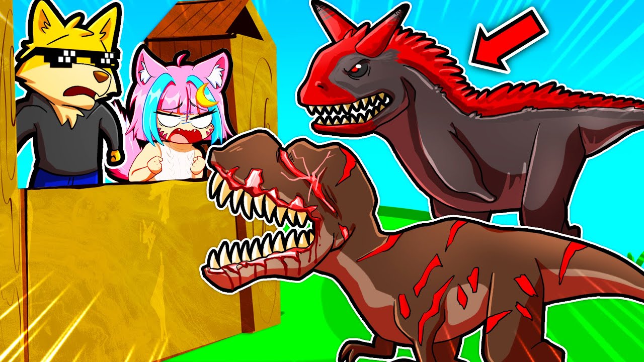 TUTTI I NUOVI DINOSAURI DI JURASSIC WORLD CONTRO BASI ILLEGALI SU GMOD CON LYA! *KRUSTY KRAB?!*