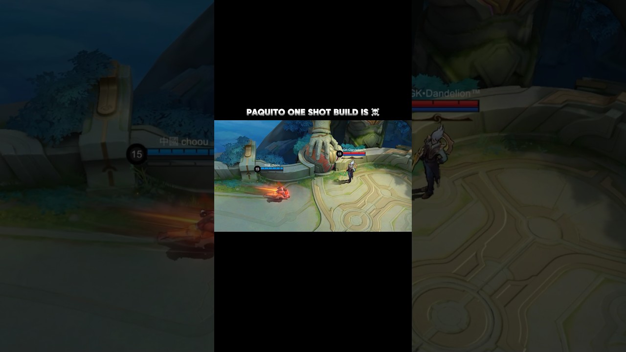 one shot paquito in base 🤣 #choou #mlbb #chou #shorts