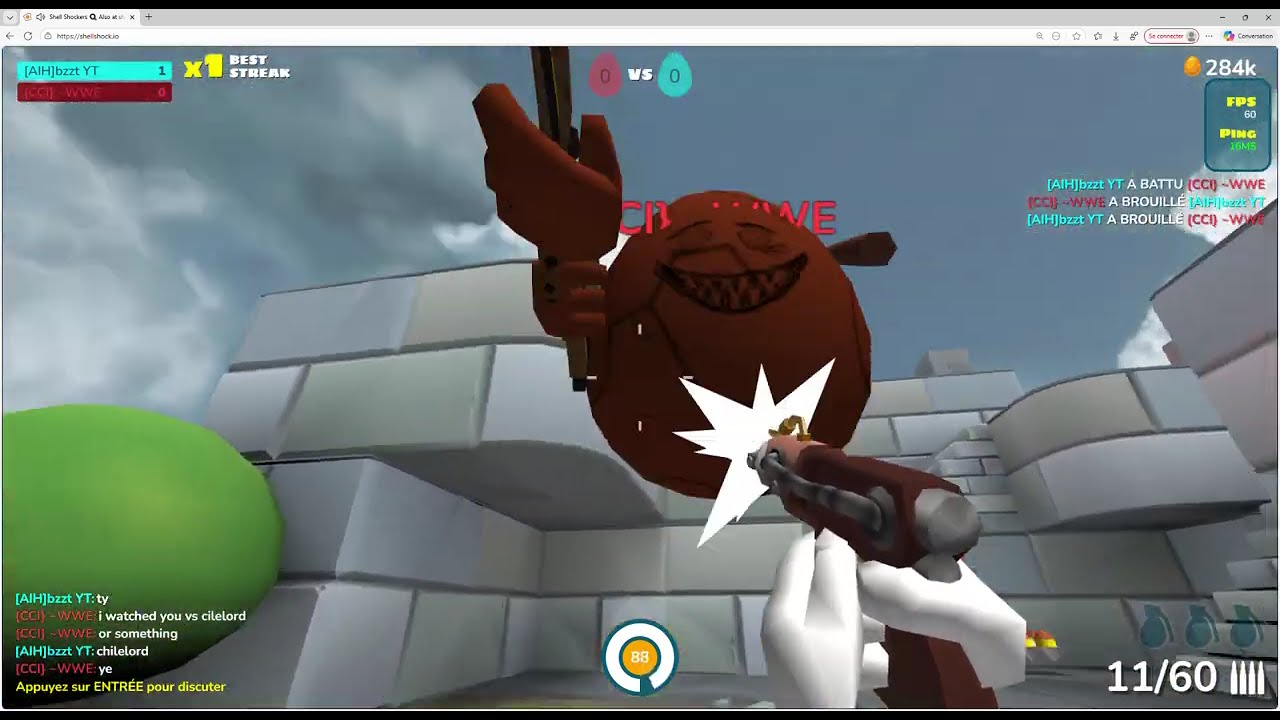 Shell Shockers - 1v1 with {CCI}~WWE