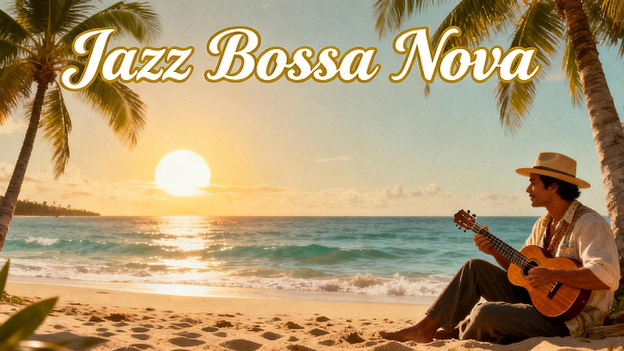 4K 🎷 Tropical Bossa Nova Vibes 🌴 | Smooth Jazz for Relaxation and Summer Chill 🎶