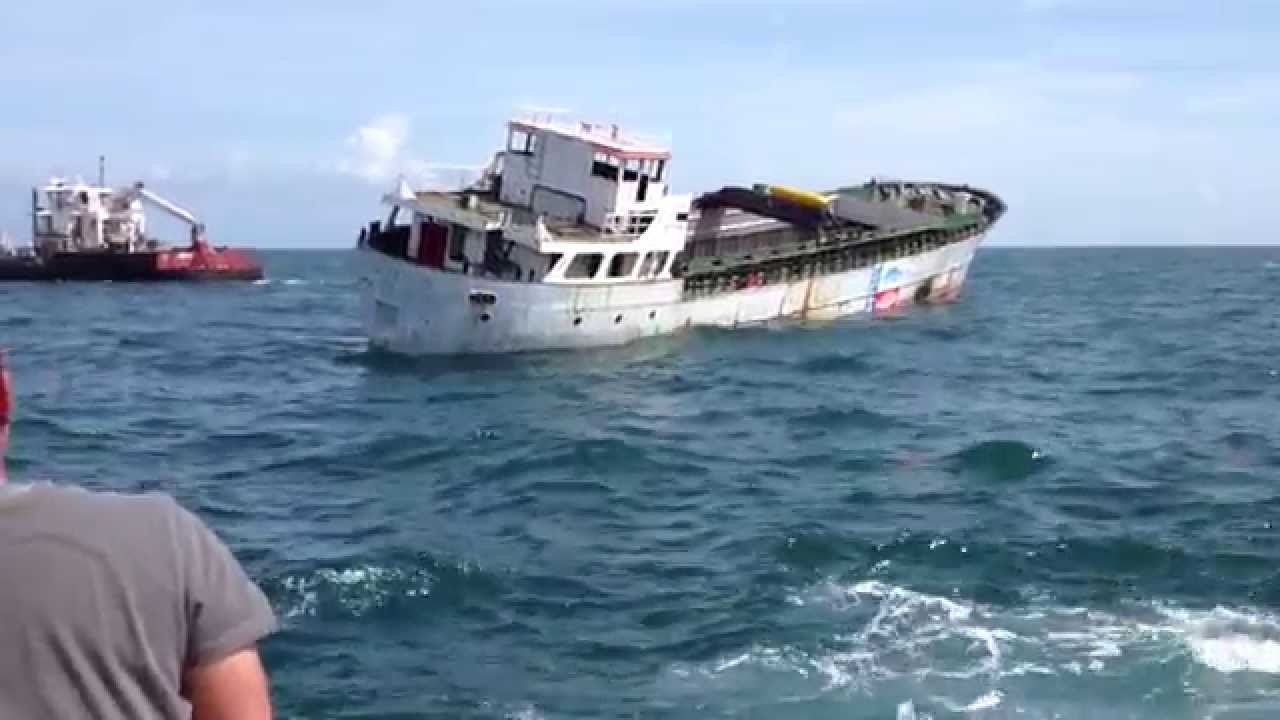 Kinta S Sinking Ship in Corpus Christi, Texas