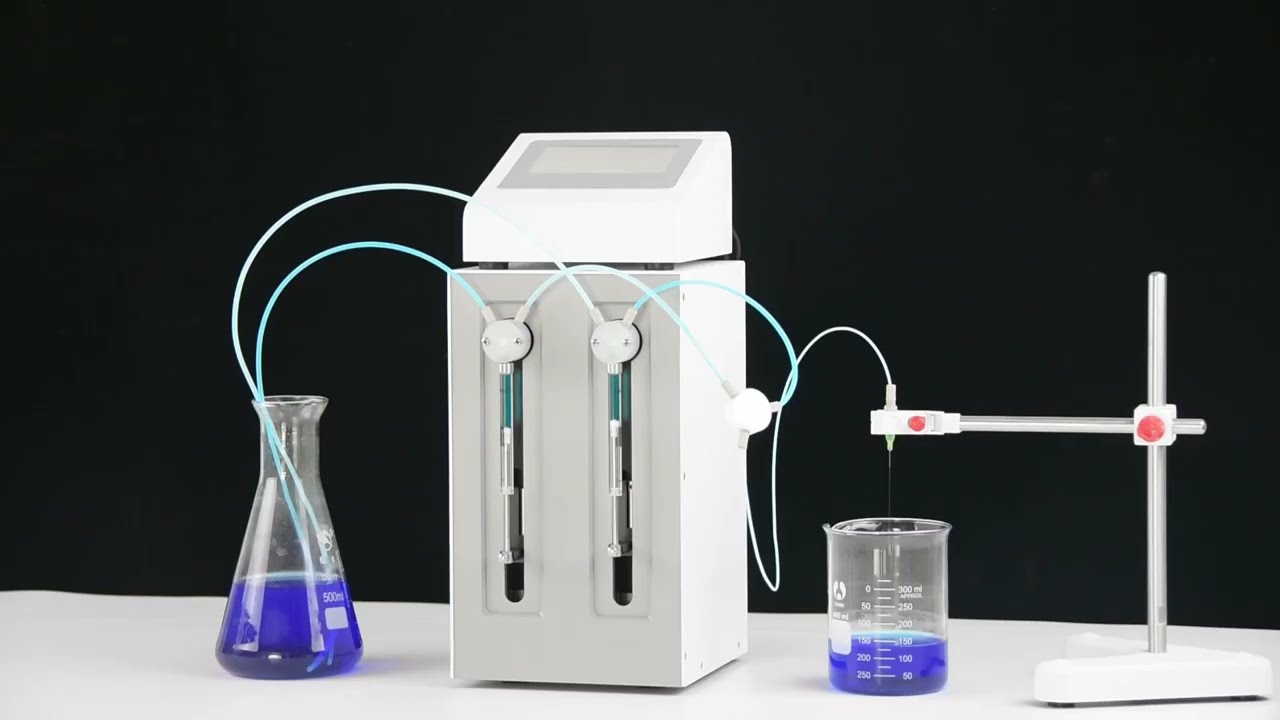 Continuous flow syringe pump