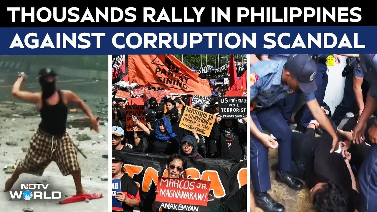 Philippines Protest Today | Thousands Rally In Philippines As Anger Builds Over Corruption