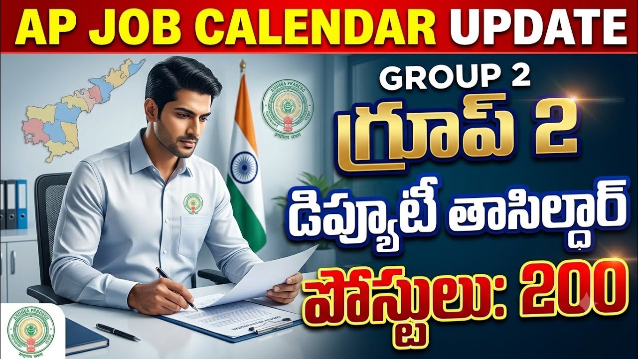 AP JOB CALENDAR UPDATE DEPUTY TAHSILDAR POSTS 200