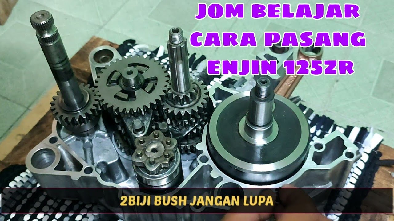 125z NDE | OVERHAUL | PART 1| PEMASANGAN ENJIN TENGAH