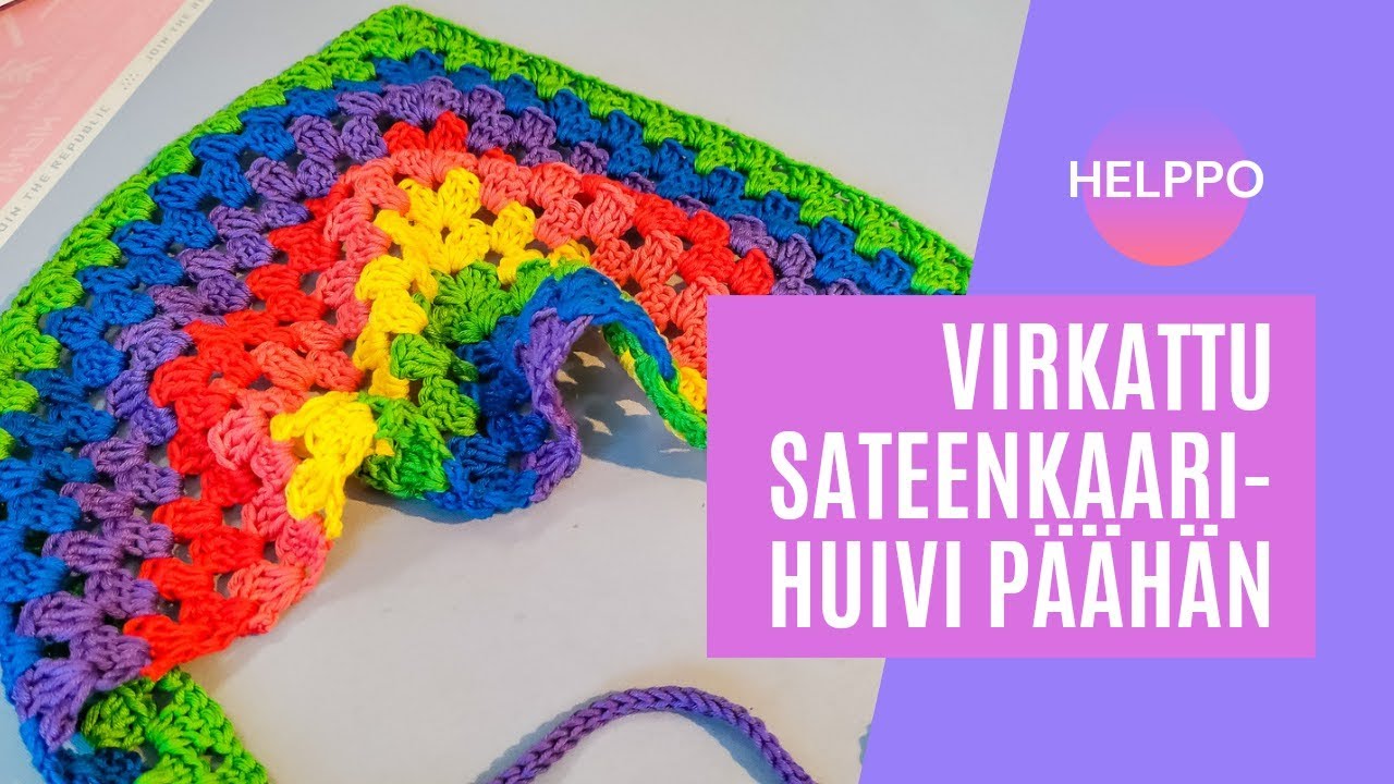 Virkattu huivi päähän