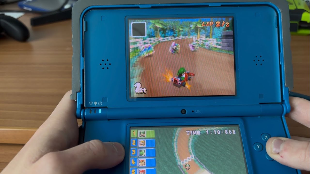 Mario Kart DS Gameplay/Walkthrough Part 1 - Mushroom Cup