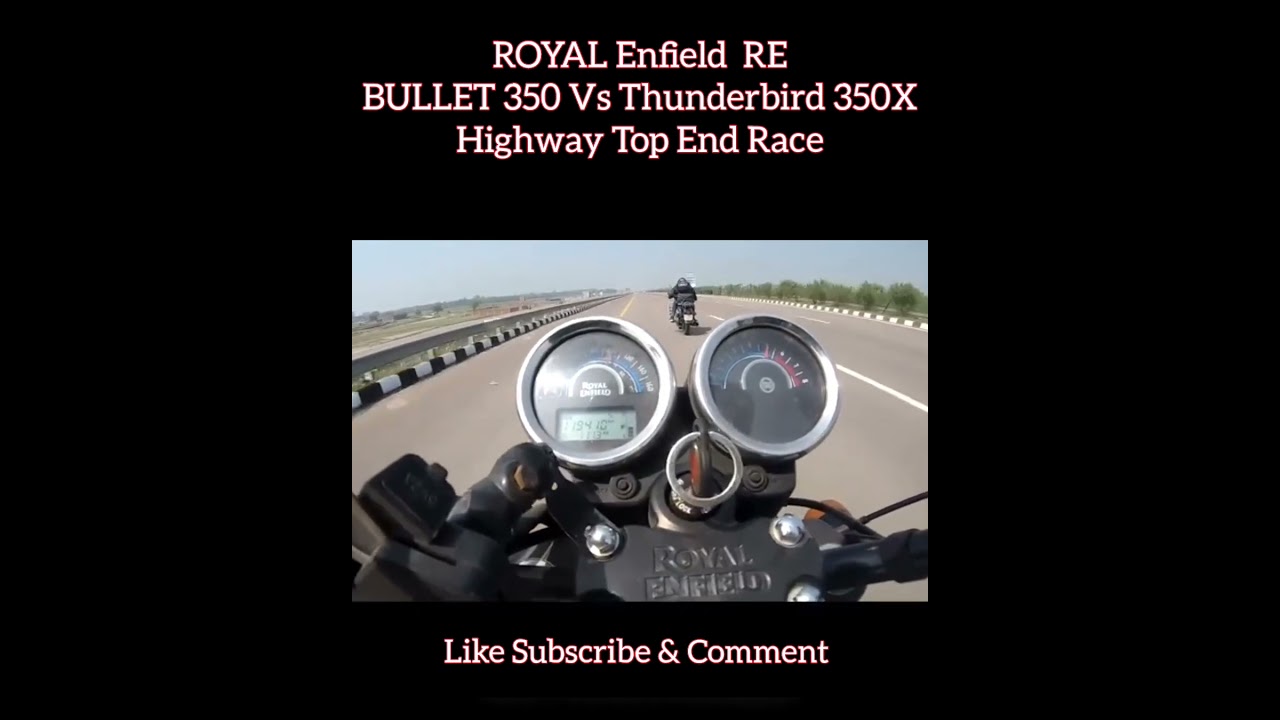 ROYAL Enfield Classic 350 Vs Thunderbird 350X | Race #shorts