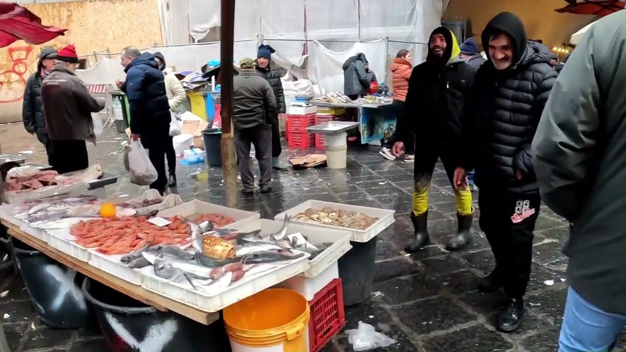 Fish Market Catania Sicily. Italy