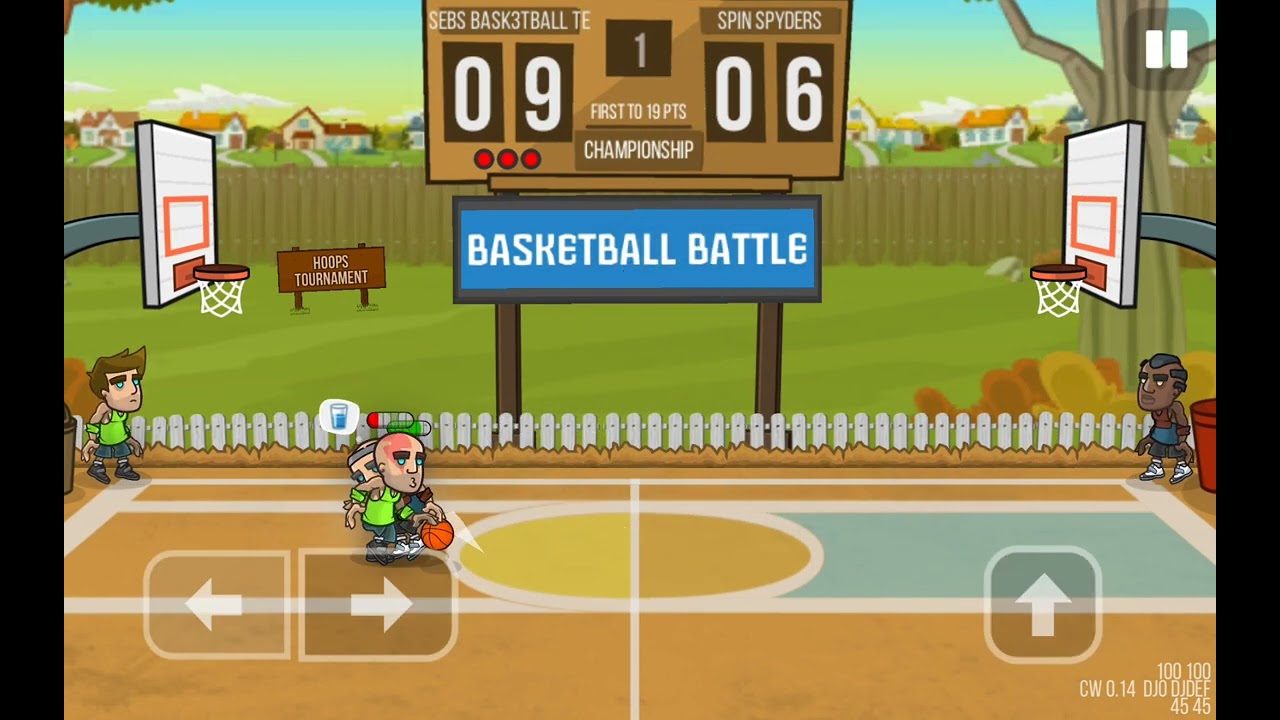 Playing basketball on my mobile device