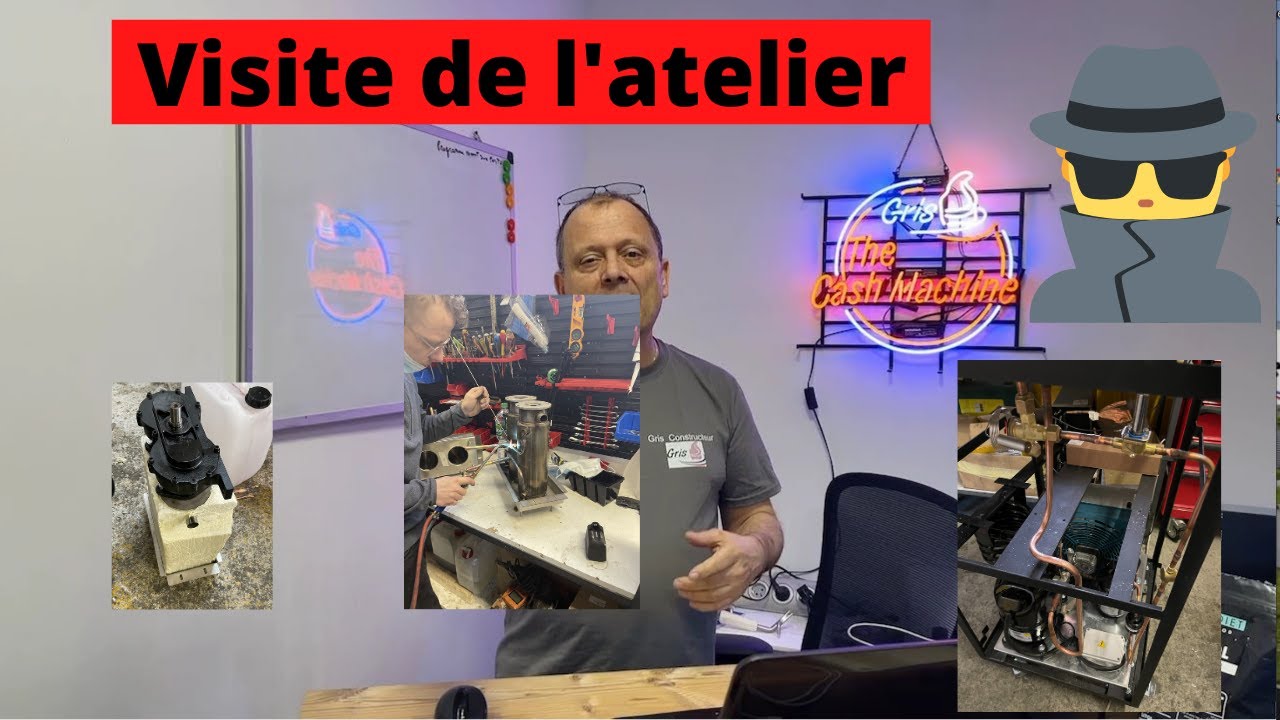 Visite de l'atelier de fabrication de machine  à glace