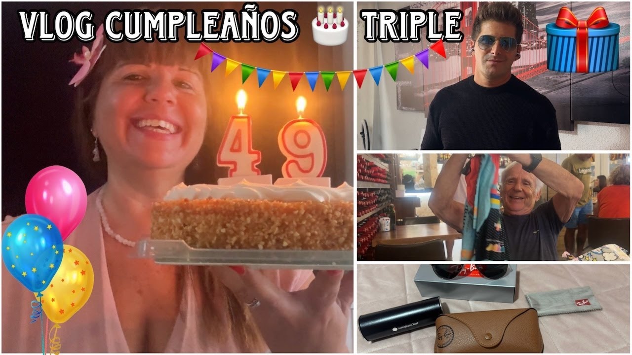 VLOG/CUMPLEAÑOS🎂 CONJUNTO 🎉MÁS  REGALITOS 🎁Y FINAL DEL VERANO🏖️